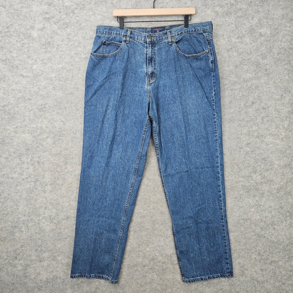 Saddlebred Jeans Mens Blue 42Wx34 Classic Fit Straight Leg Denim Western Cowboy